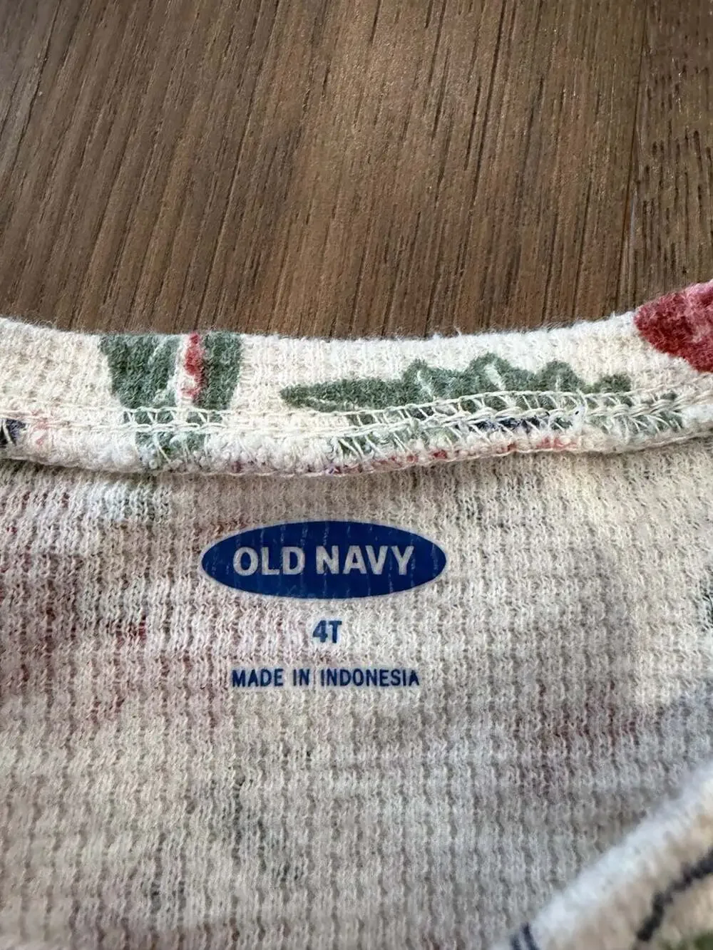 Old Navy Thermal Floral Long Sleeve Shirt 4T